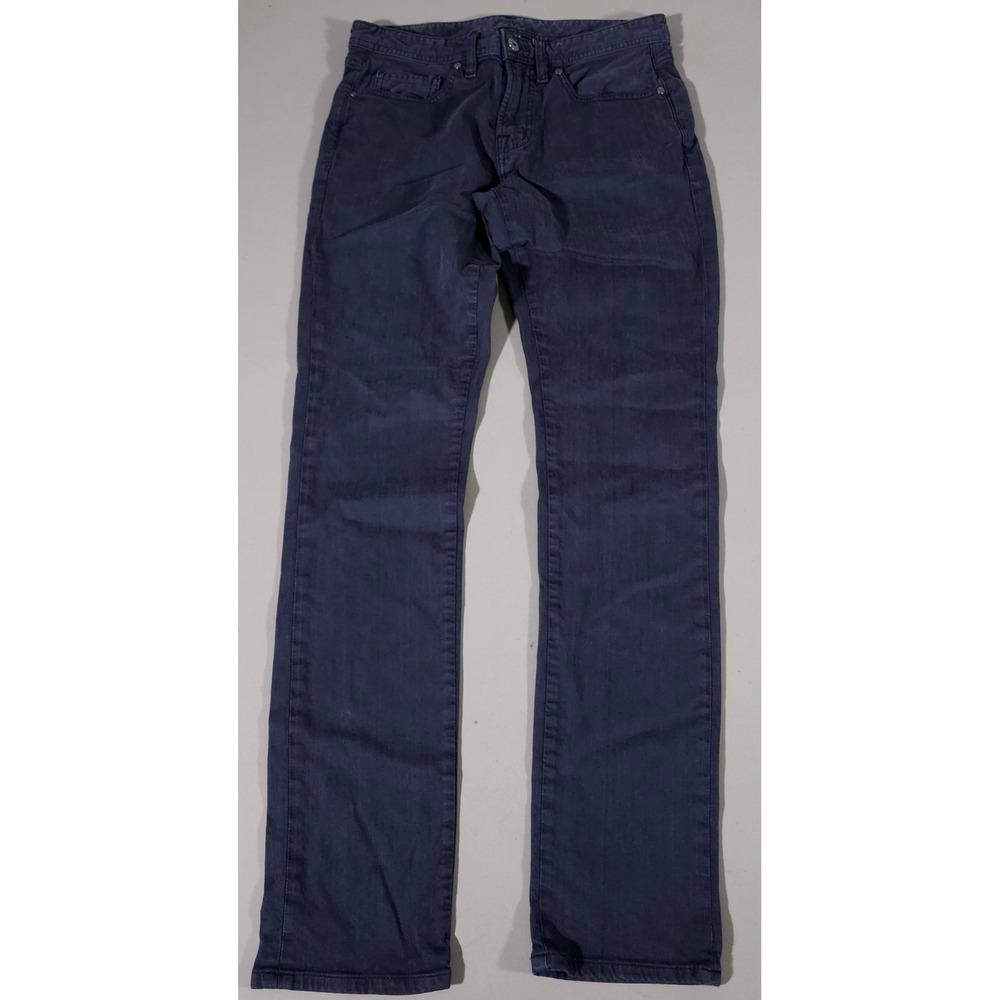 Johnnie-O Hugo Pants Mens 31x32 Dark Navy 5-Pocket Twill JMPA1470 Straight Leg